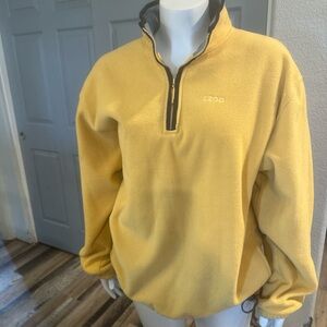 IZOD Men's Zip-Up Yellow Sweater